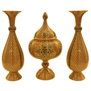 الحاویه  شوكولاته والزهرية النحاس خاتم 