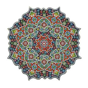 طبق الفخار المینا 