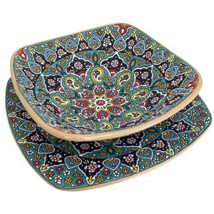 السلطانية واللوحة الفخار المینا 