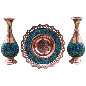 زهرية و حاوية الفيروز 