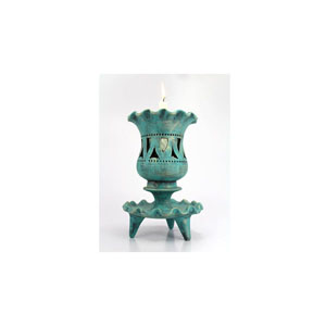 شمعدان من الصلصال تصميم لوحة لاله 