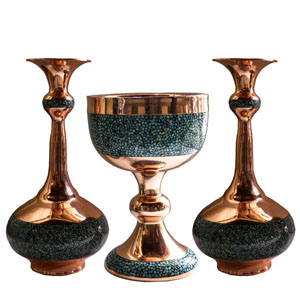 Cup and turquoise pot 