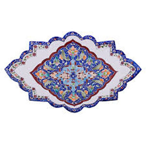 طبق النحاس المینا 