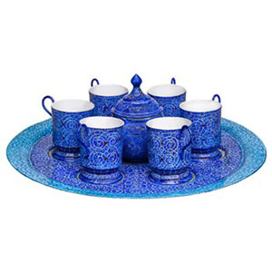 THE ENGRAVED COPPER TEA SERVICE 