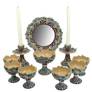 Enamel pottery containers